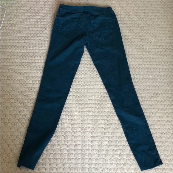 AEO Mid-Rise Super Stretch Jeans (Teal) - Picture 4 of 4